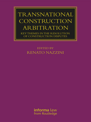 cover image of Transnational Construction Arbitration